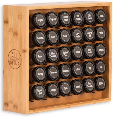 AllSpice Wood Spice Rack