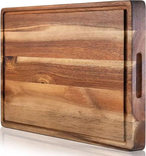 PREMIUM ACACIA Cutting Board & Professional Heavy Duty Butcher Block