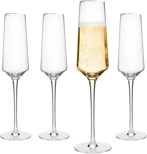 ELIXIR GLASSWARE Classy Champagne Flutes